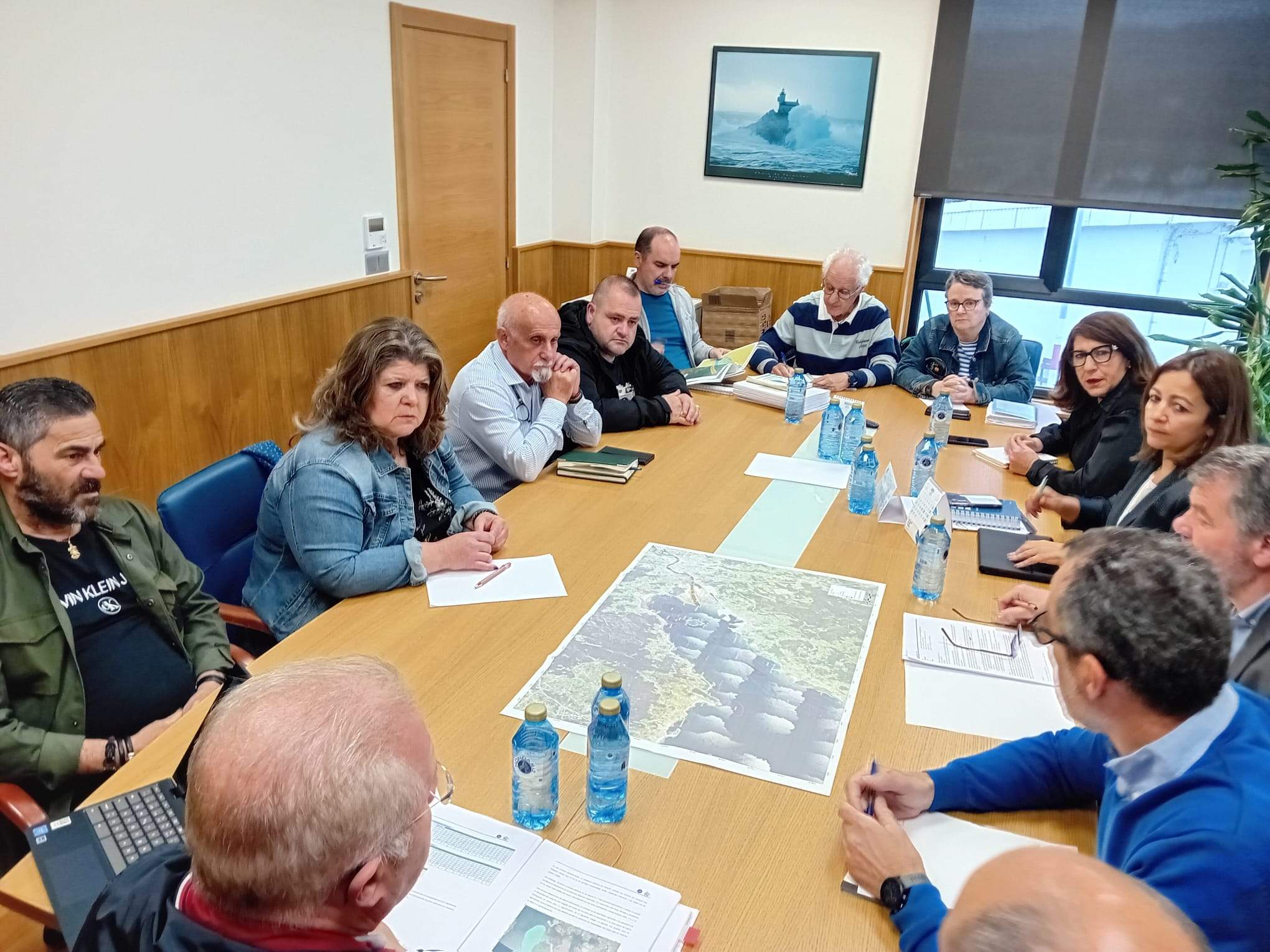 Reunión da Consellería do Mar cos patróns da ría de Pontevedra