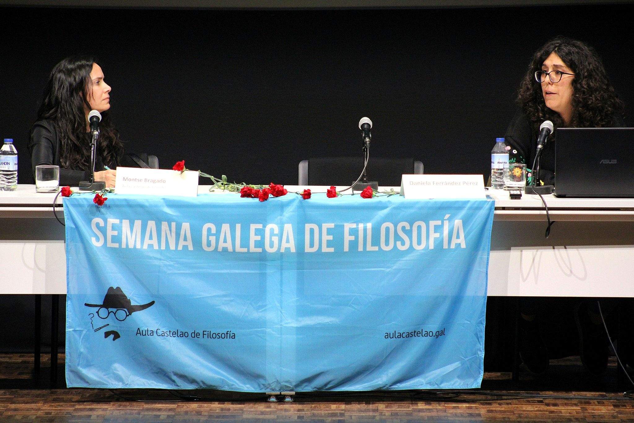 Montse Bragado y Daniela Fernández Pérez en la Semana Galega de Filosofía