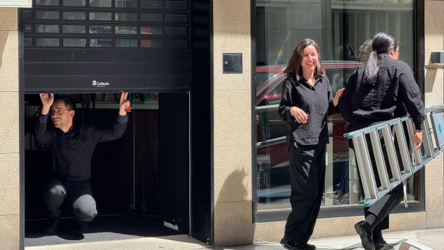 Establecimiento de Pontevedra cerrado por el apagón generalizado Establecimiento de Pontevedra cerrado por el apagón generalizado