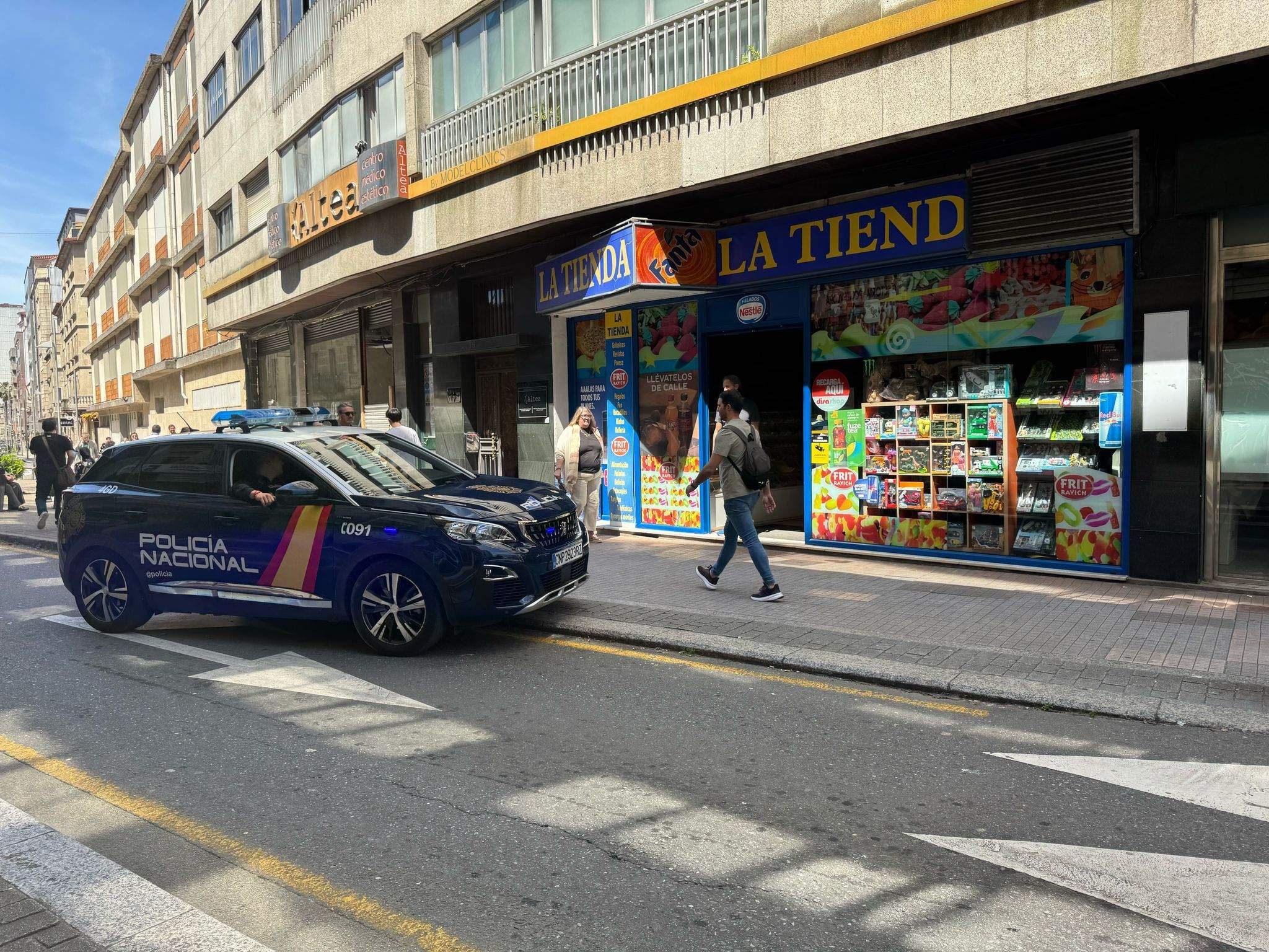Pontevedra, durante o apagamento xeneralizado da rede eléctrica