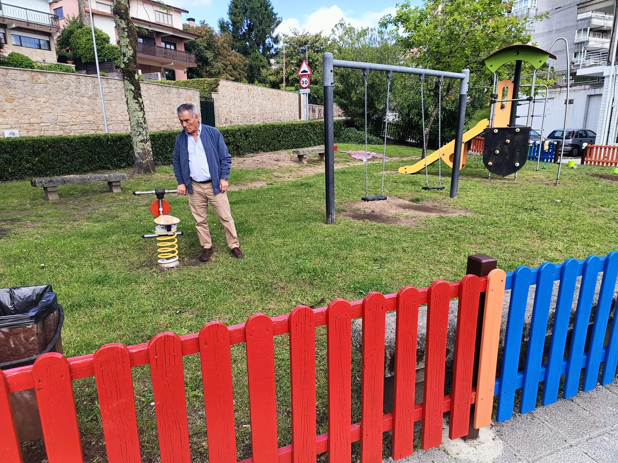 Parque infantil en Poio