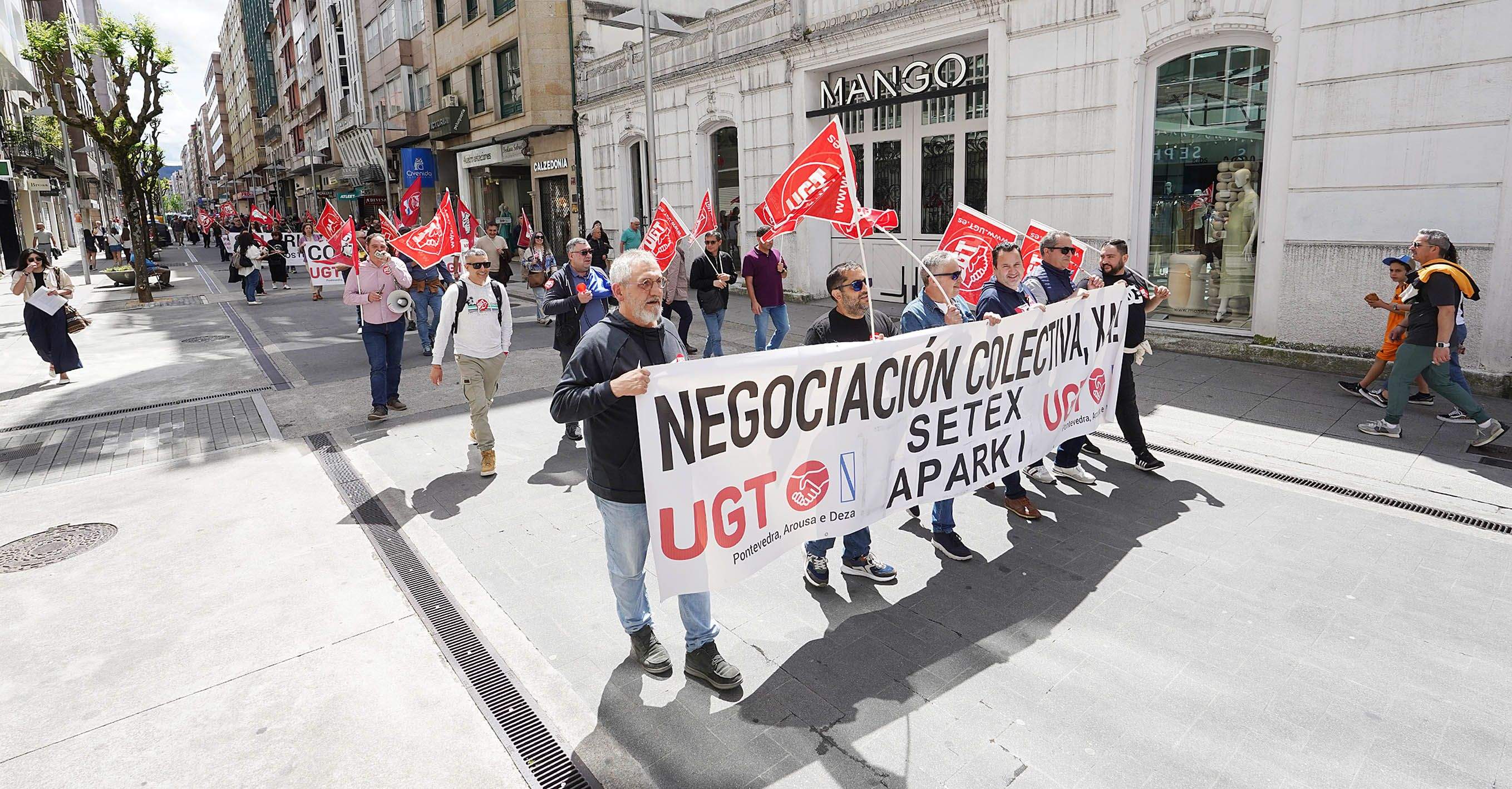 Manifestación de UGT o 1 de maio de 2025