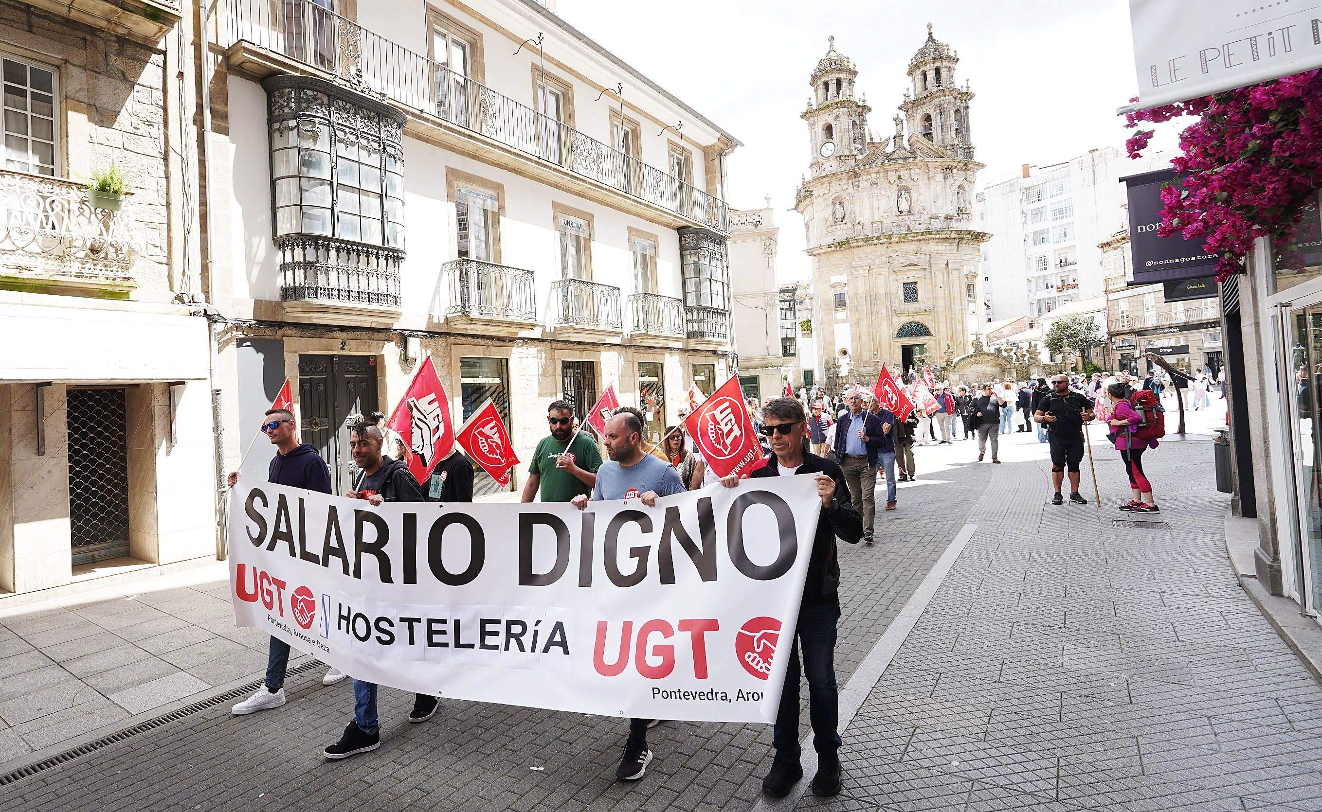 Manifestación de UGT o 1 de maio de 2025