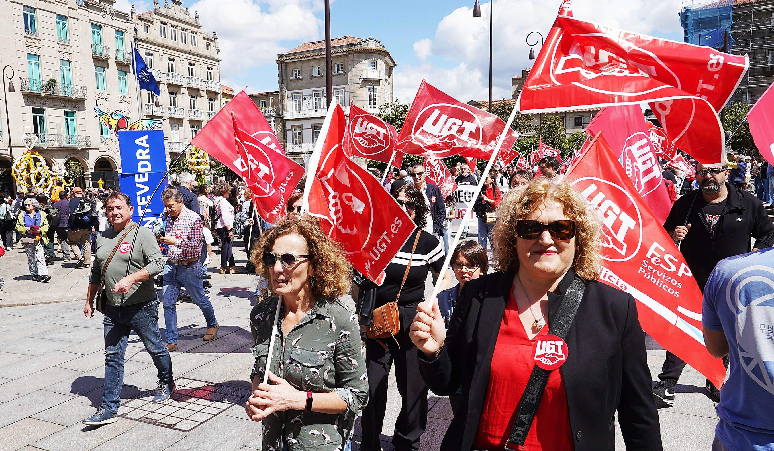 Manifestación de UGT o 1 de maio de 2025