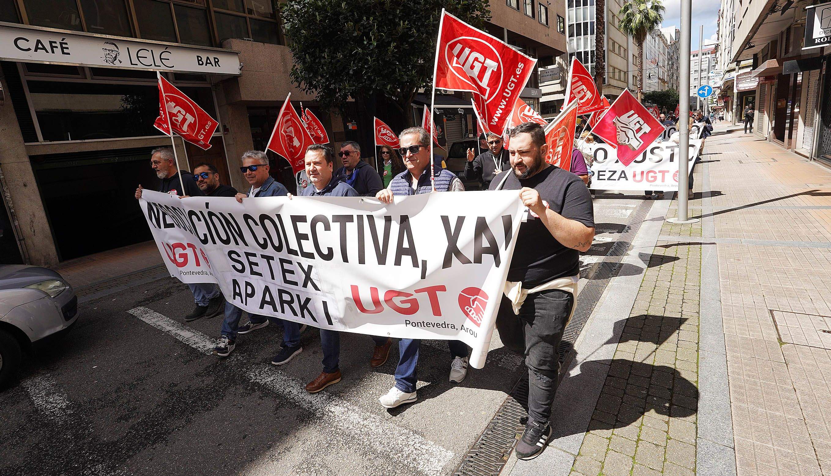 Manifestación de UGT o 1 de maio de 2025