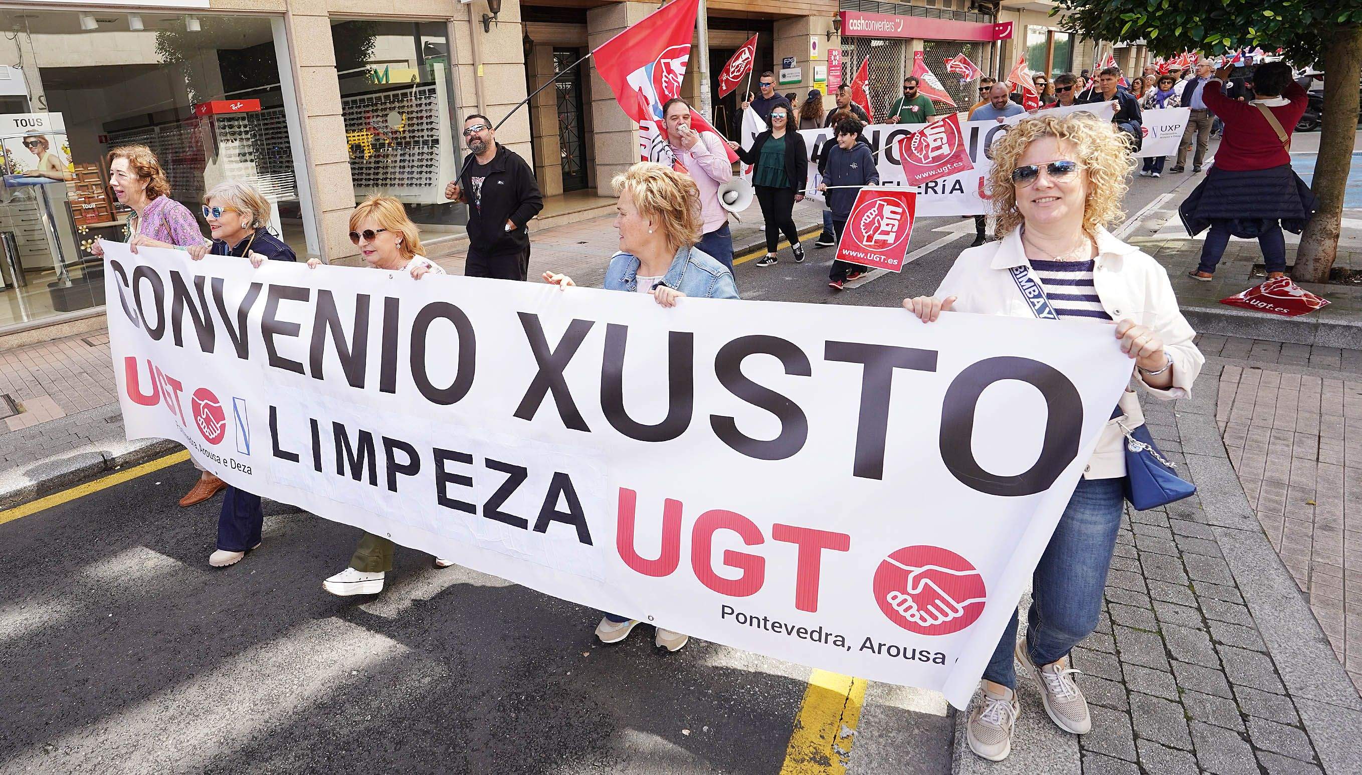 Manifestación de UGT o 1 de maio de 2025