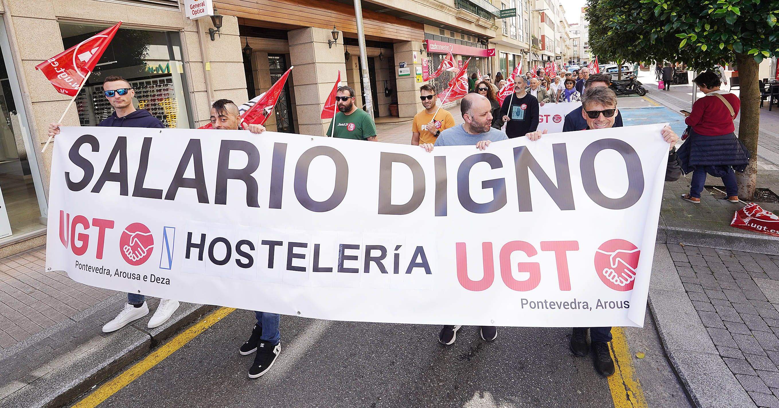 Manifestación de UGT o 1 de maio de 2025