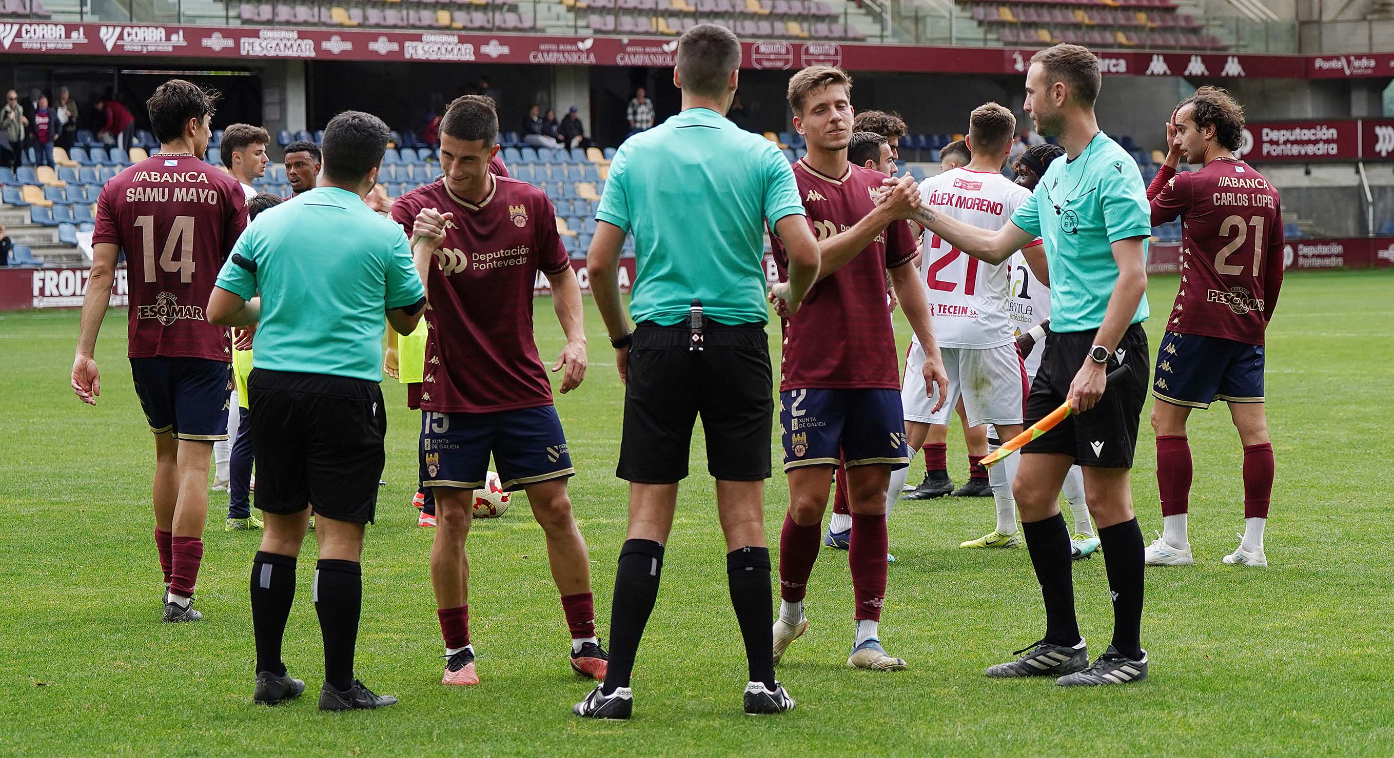 Partido Pontevedra CF - Real Ávila en Pasarón