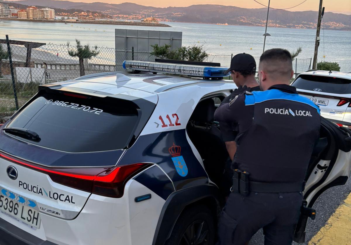 Detido en Sanxenxo por ameazas a un veciño