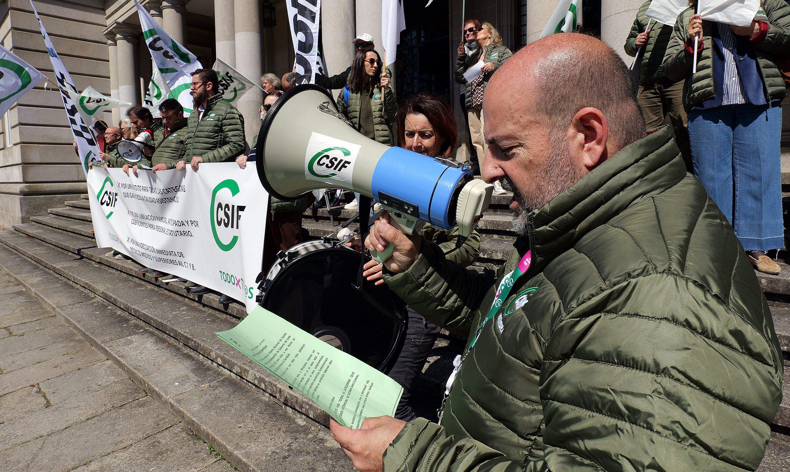 Protesta de CSIF por la situación de los profesionales sanitarios