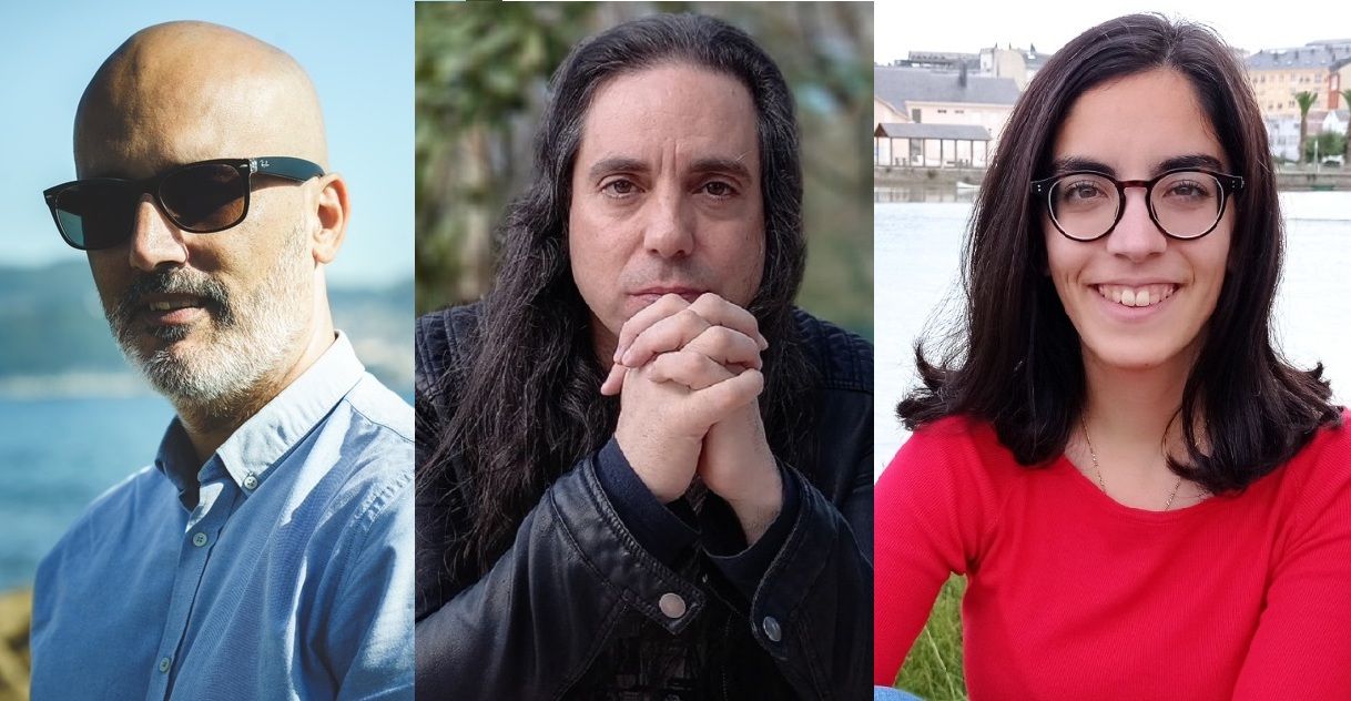 Francisco Castro, David Gago e Irene Rega