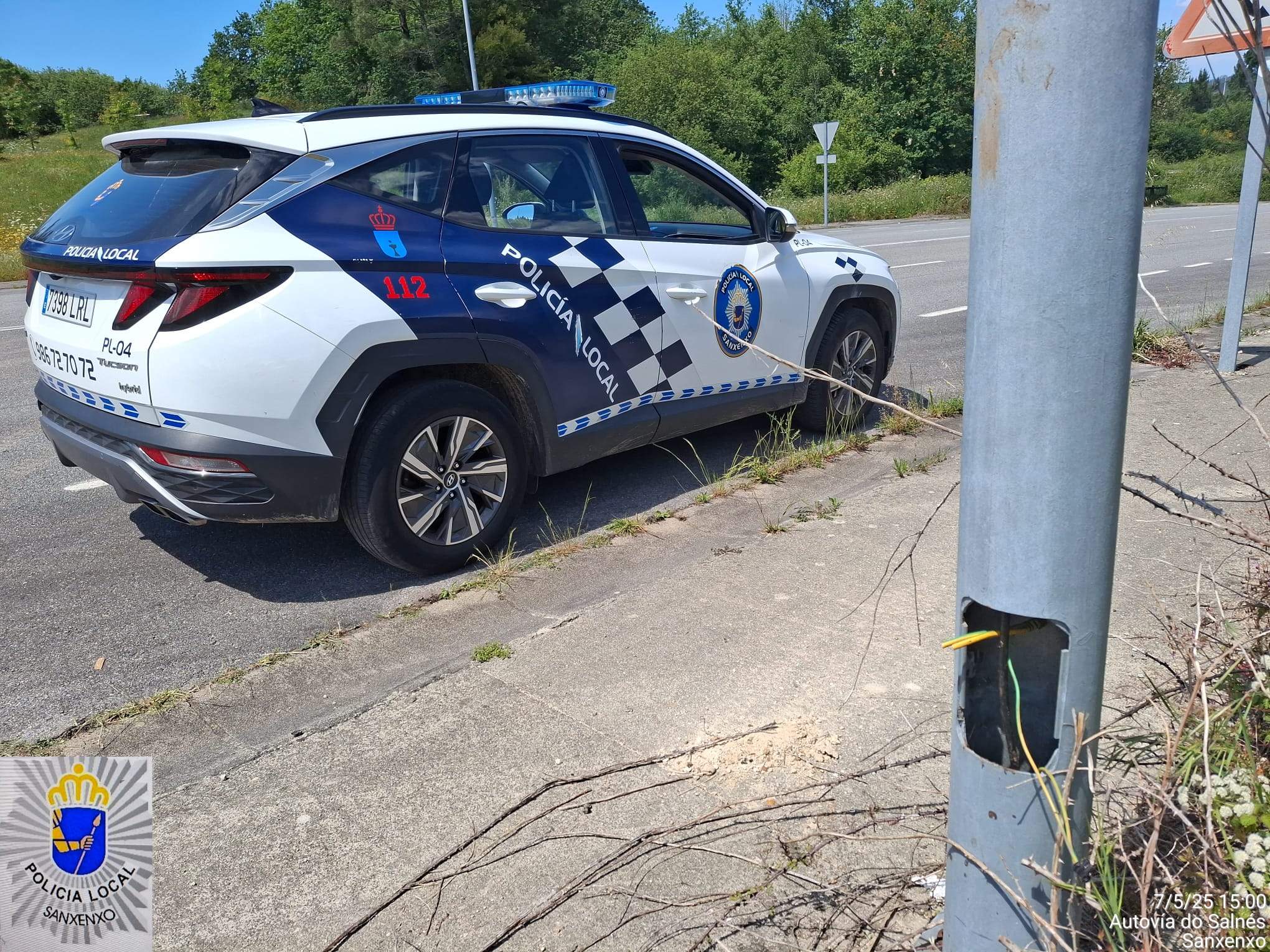 Robo de cableado no Polígono de Nantes