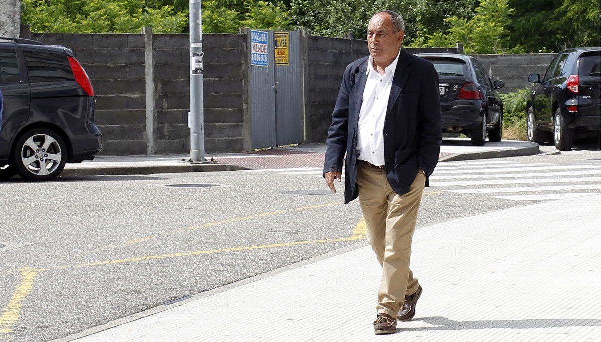 Ricardo Mirón tras prestar declaración nos xulgados da Parda (arquivo)