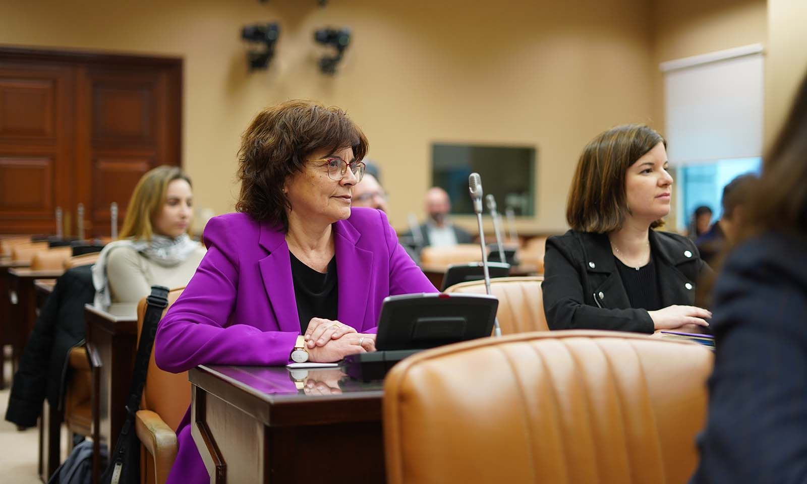 Carme da Silva, senadora del BNG, en la cámara alta