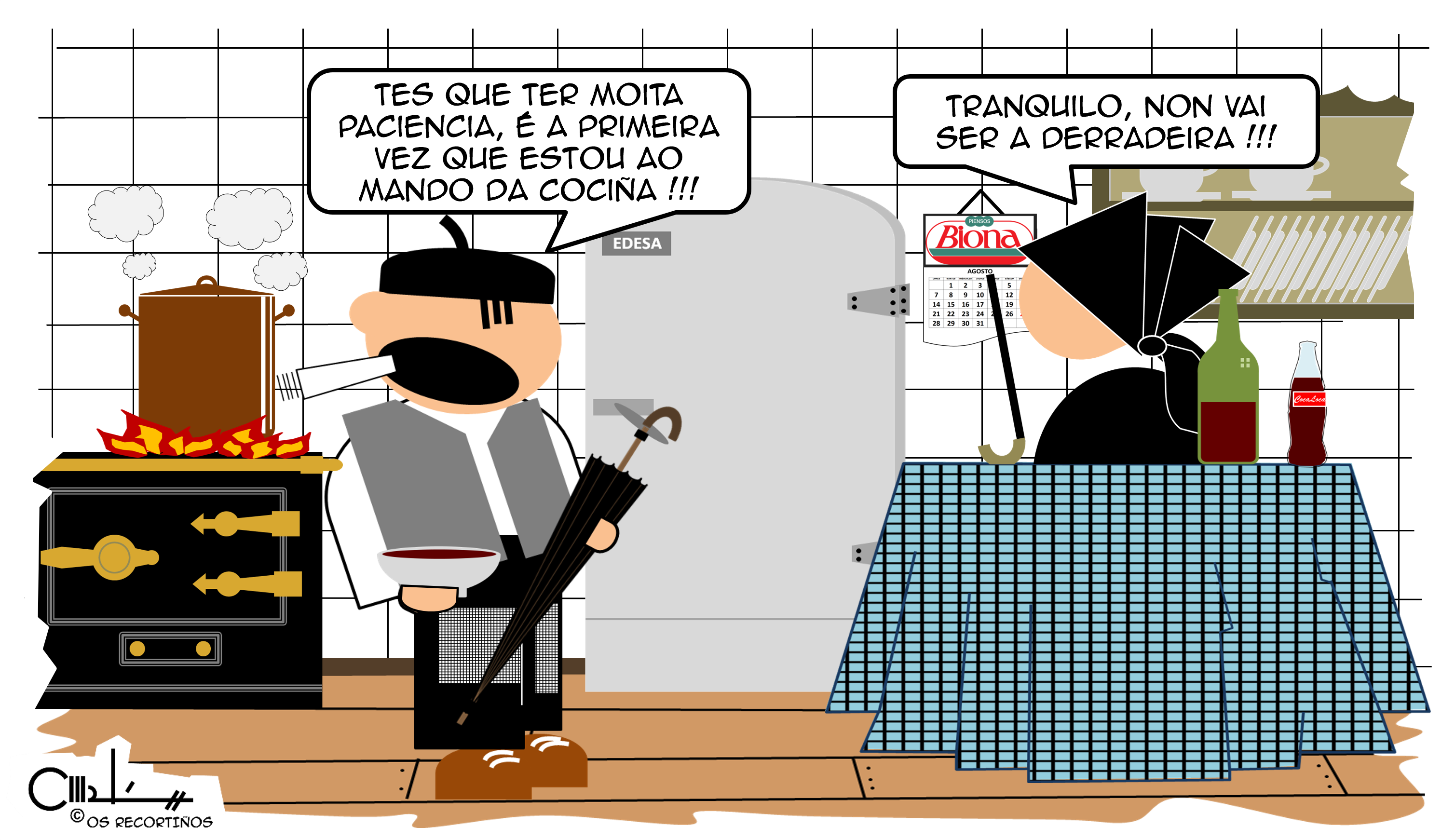 Recortiños ESTAR AO MANDO DA COCIÑA