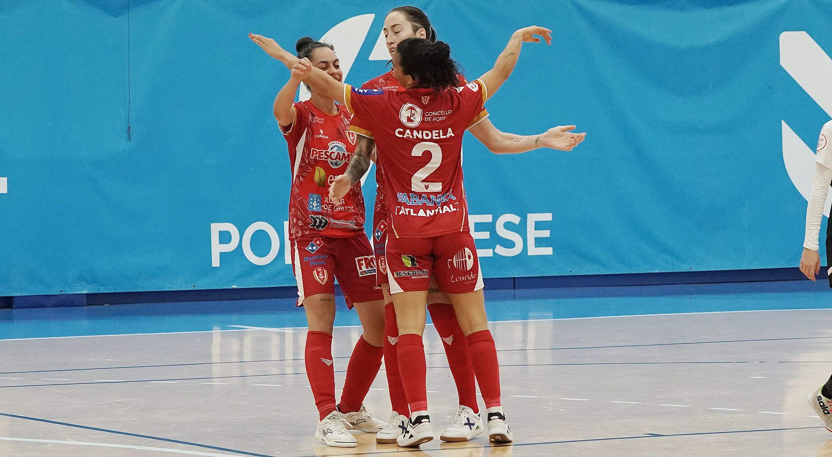 Partido entre el Poio Pescamar y Móstoles en A Seca