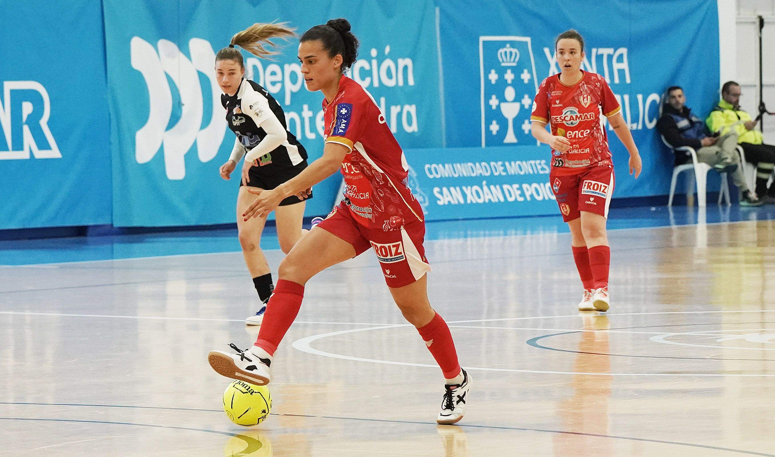 Candela, no partido de liga entre Poio Pescamar e Móstoles na Seca Candela, no partido de liga entre Poio Pescamar e Móstoles na Seca