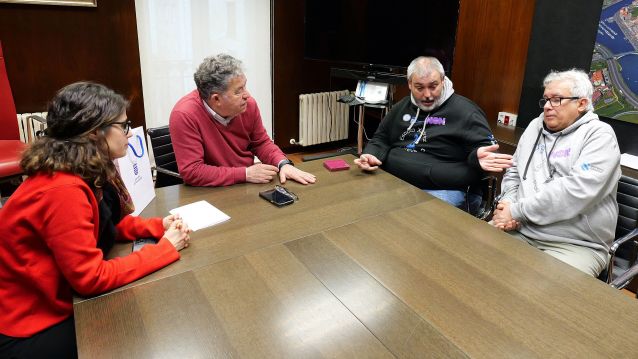 Recepción municipal a David Fernández, representante de la Escola Xadrez Pontevedra