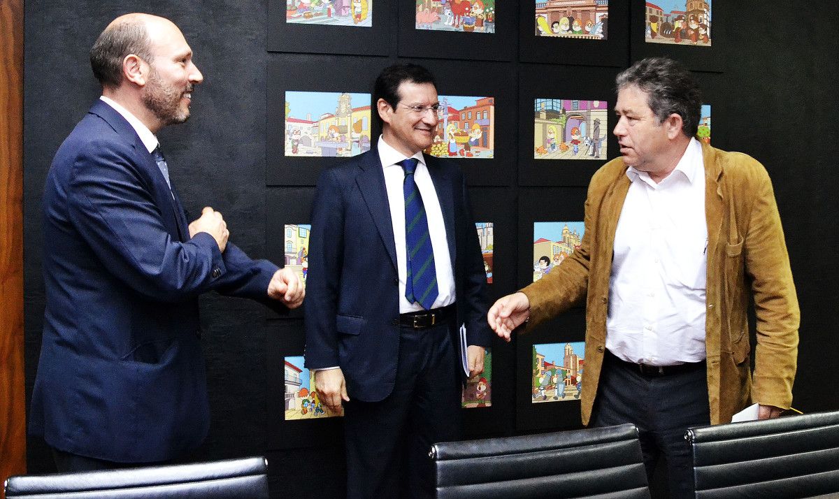 Juan Carlos Abeigón, Ramón Jáudenes y Miguel Anxo Fernández Lores