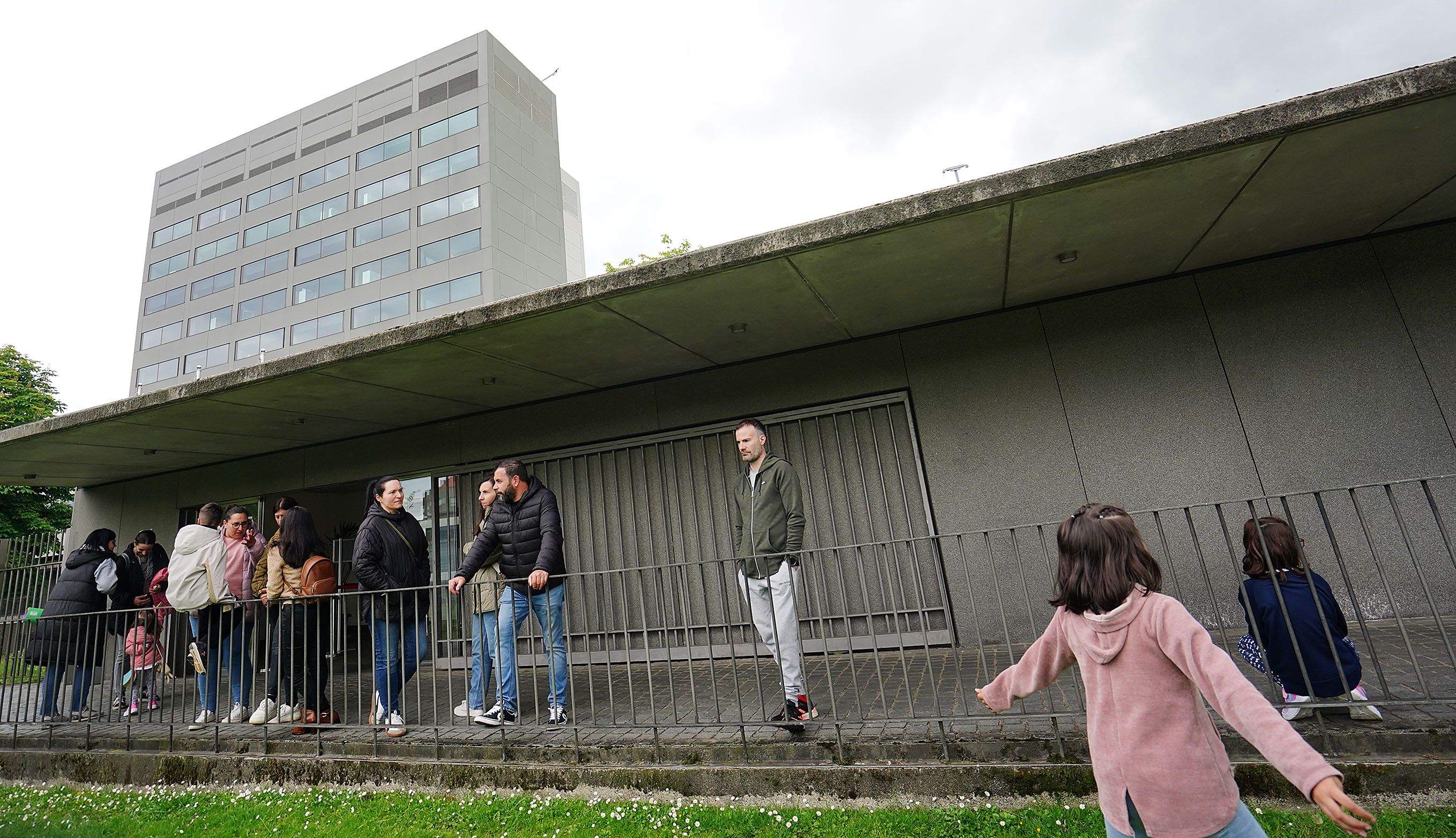 Concentración en Pontevedra de las familias del CEIP San Clemente