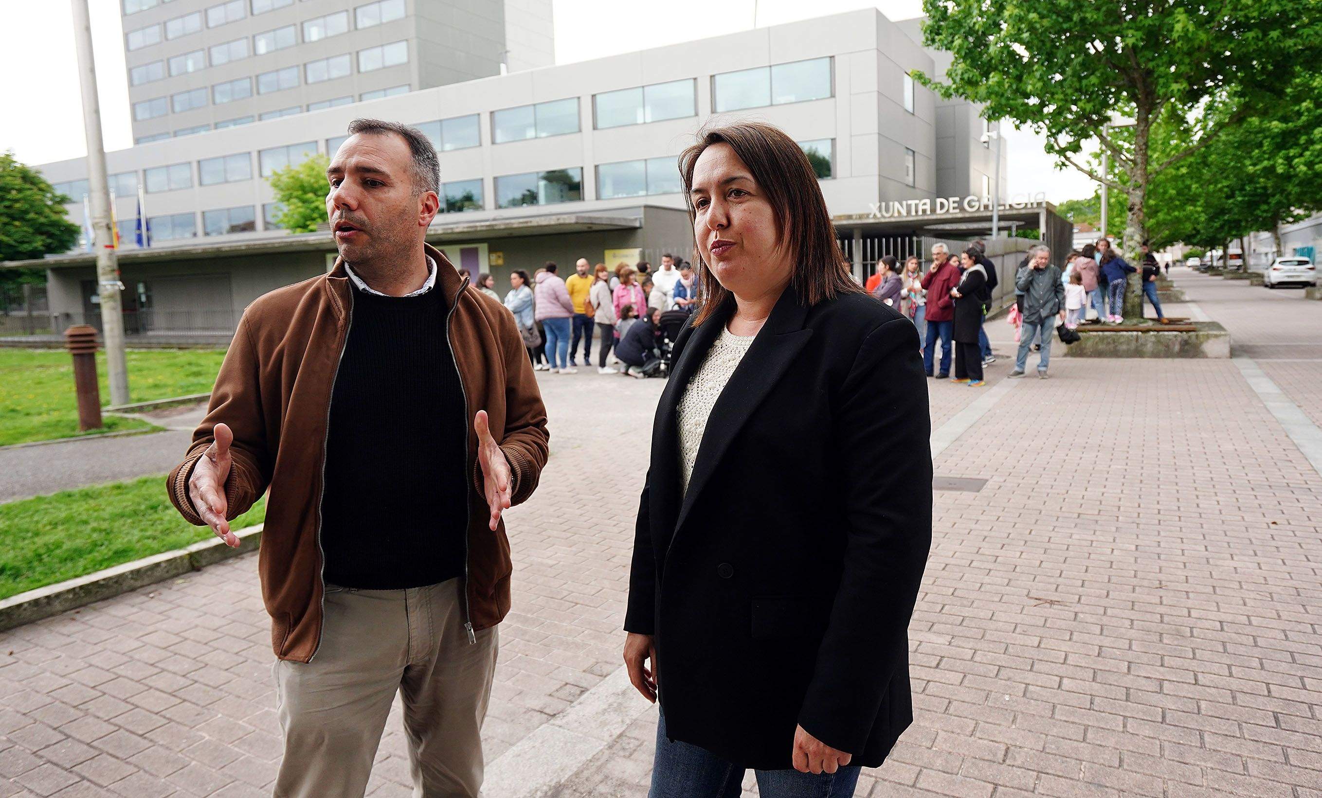 Concentración en Pontevedra de las familias del CEIP San Clemente