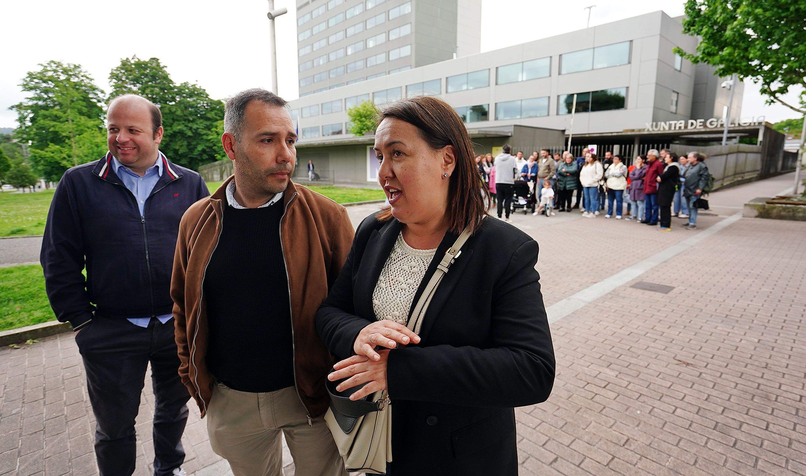Concentración en Pontevedra de las familias del CEIP San Clemente