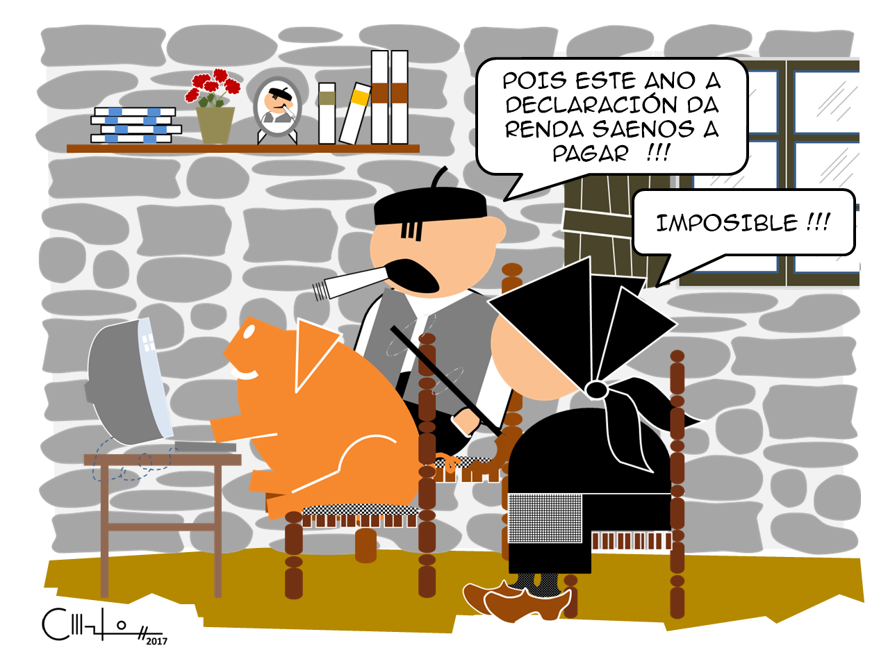 os recortiños DECLARACIÓN DA RENDA a pagar