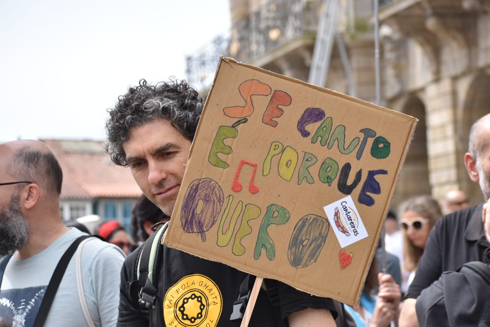 Manifestación de Queremos Galego por las Letras Galegas 2025