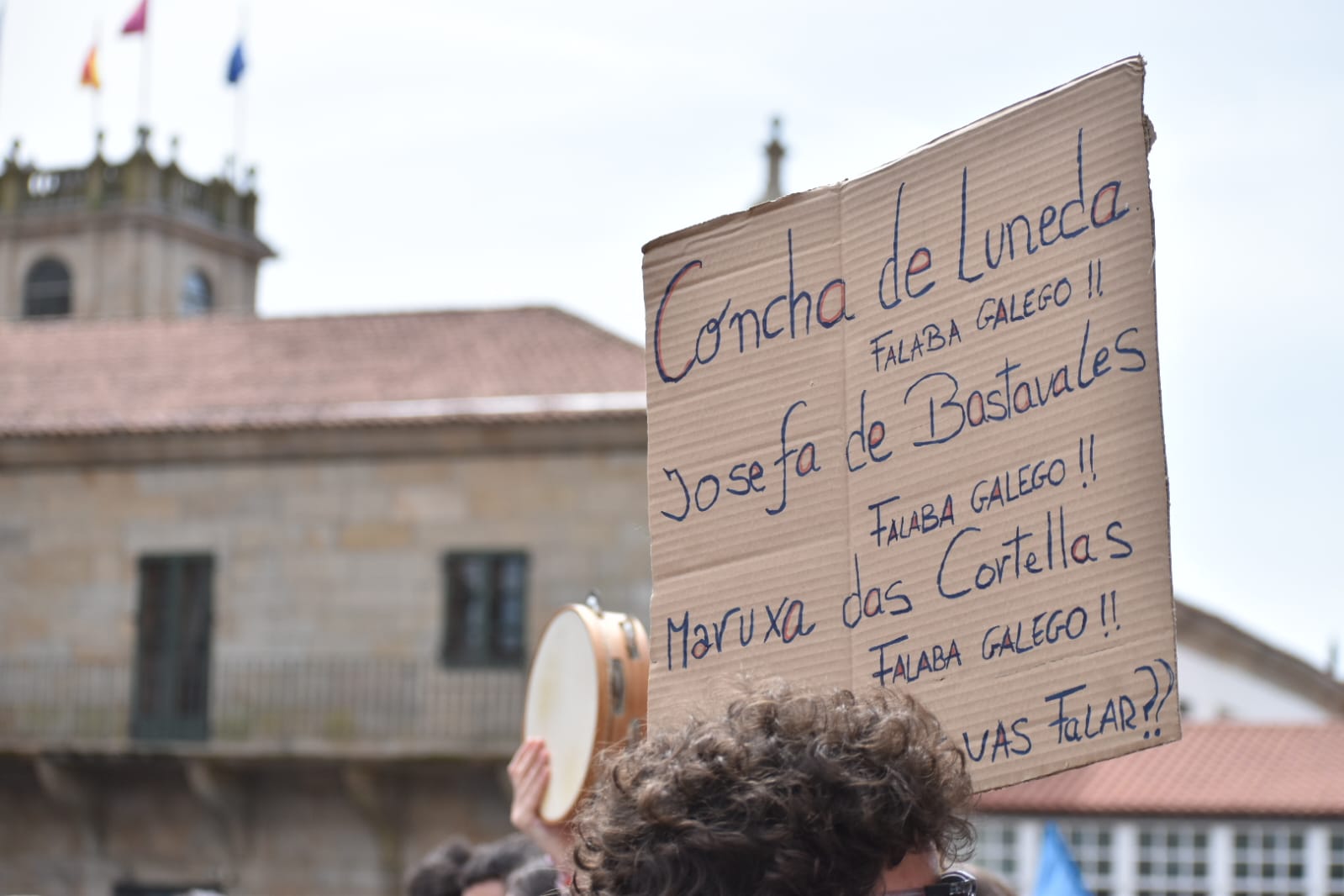 Manifestación de Queremos Galego por las Letras Galegas 2025