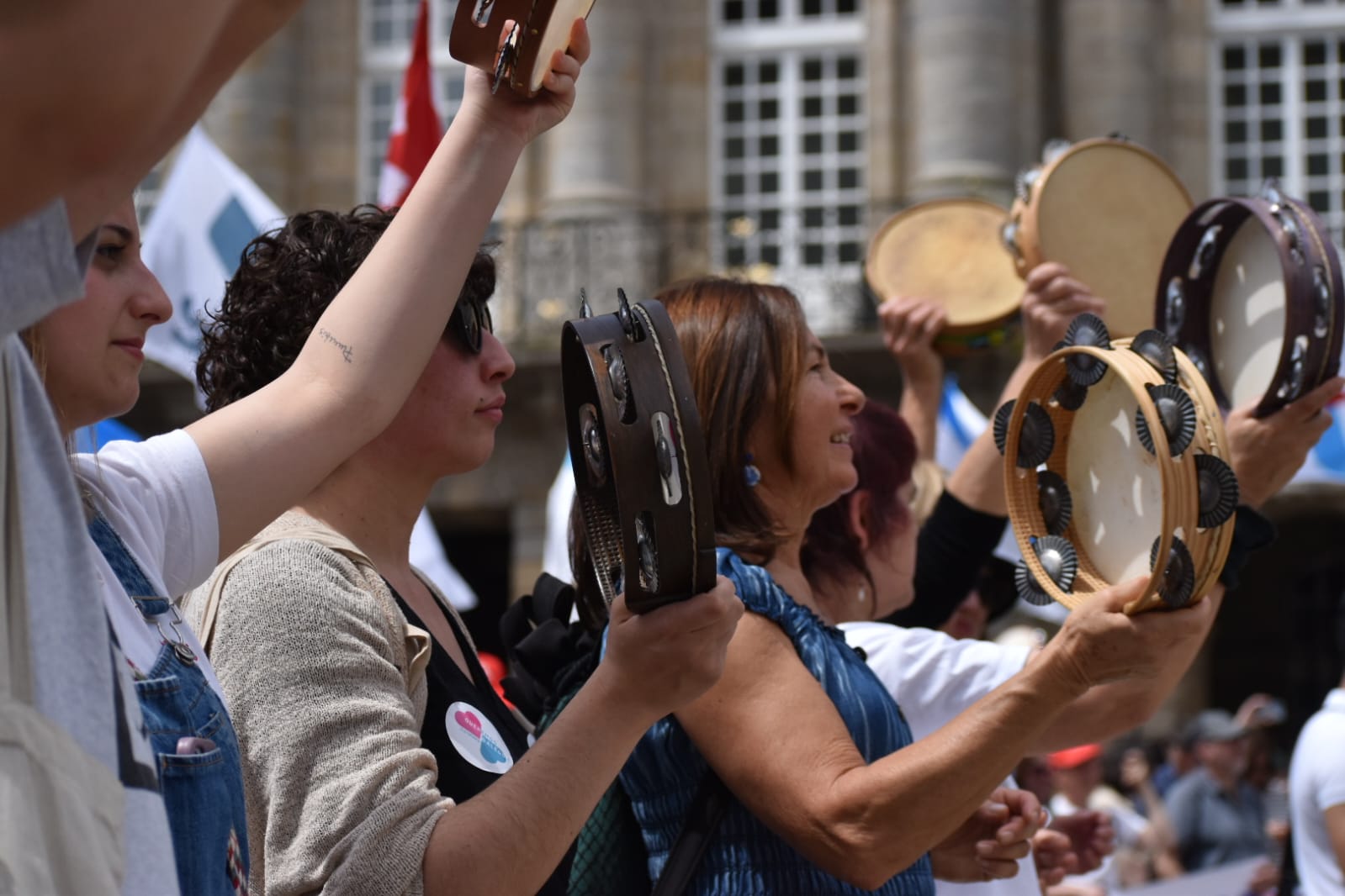 Manifestación de Queremos Galego por las Letras Galegas 2025