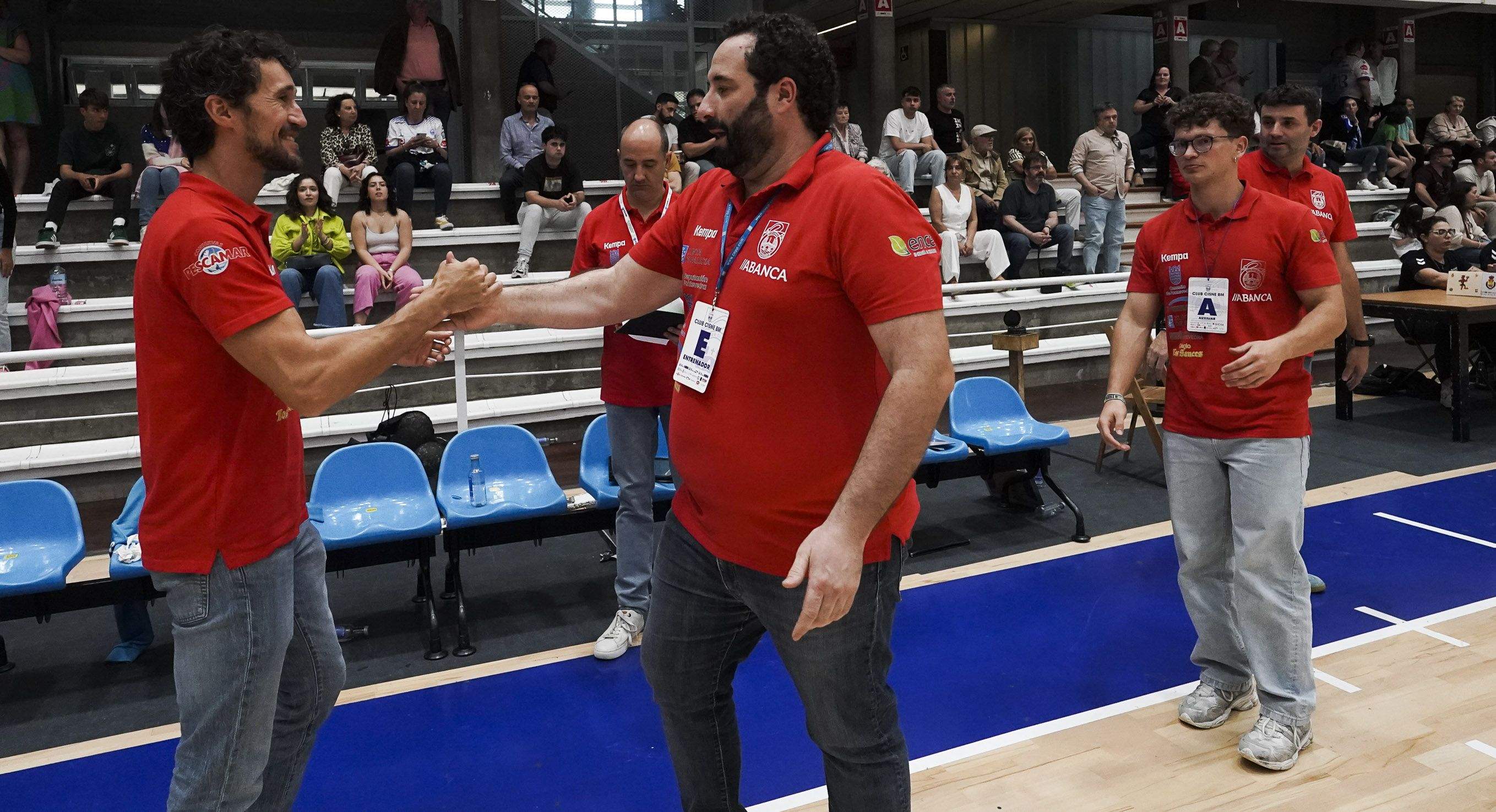 Quiños, en el partido entre Cisne y Lanzarote en el Municipal