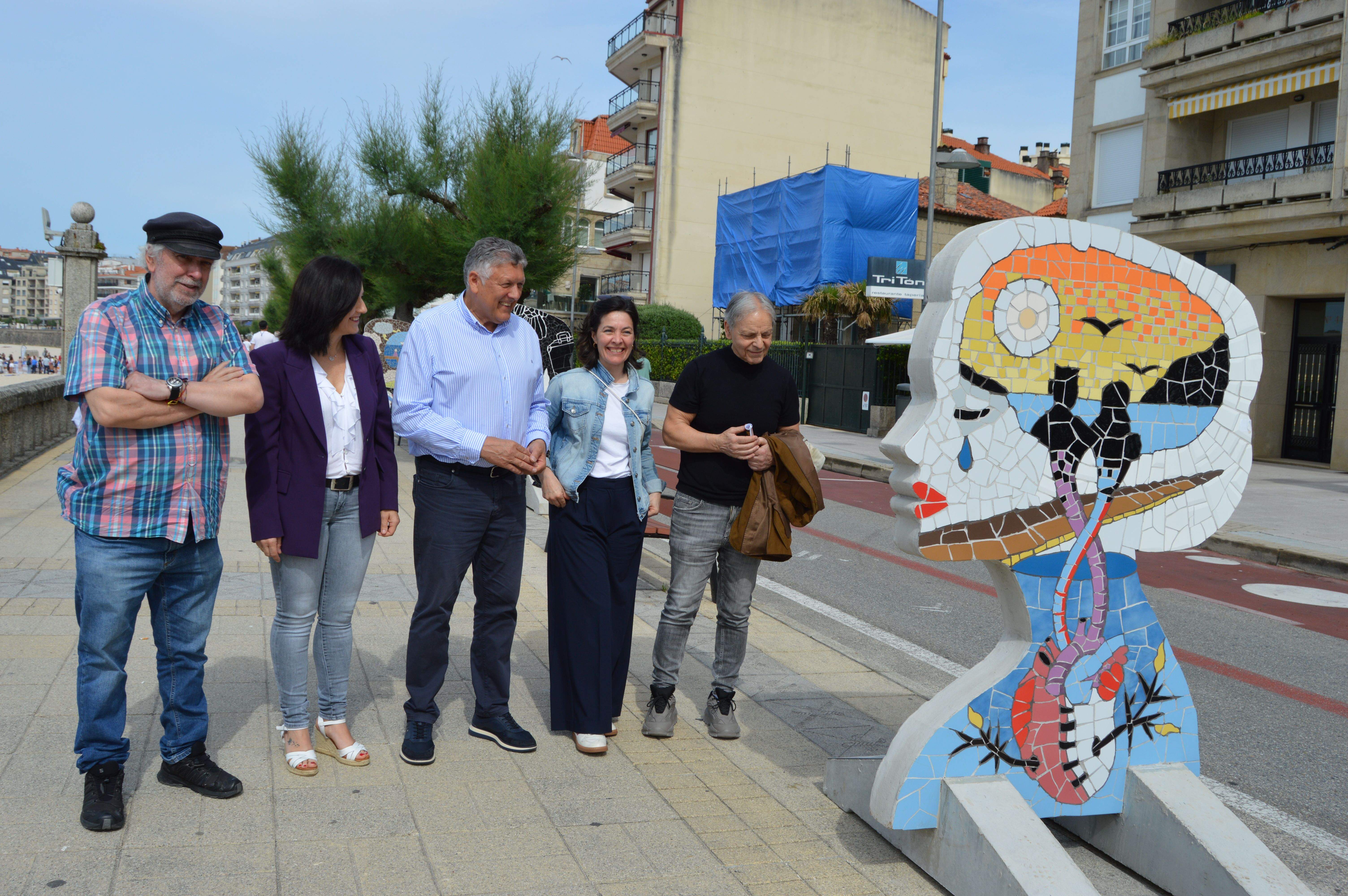 Inauguración de la exposición al aire libre 'Morriña' en Silgar