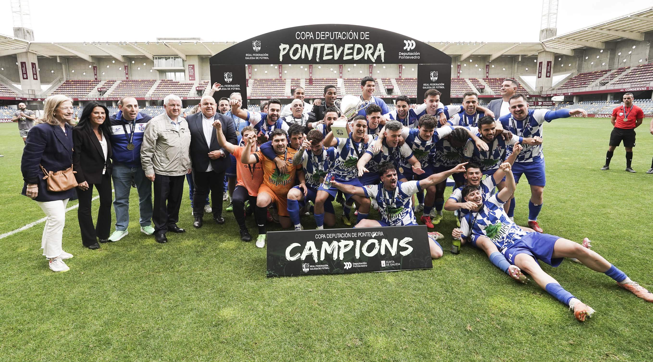 Finais da Copa Deputación de fútbol disputadas en Pasarón