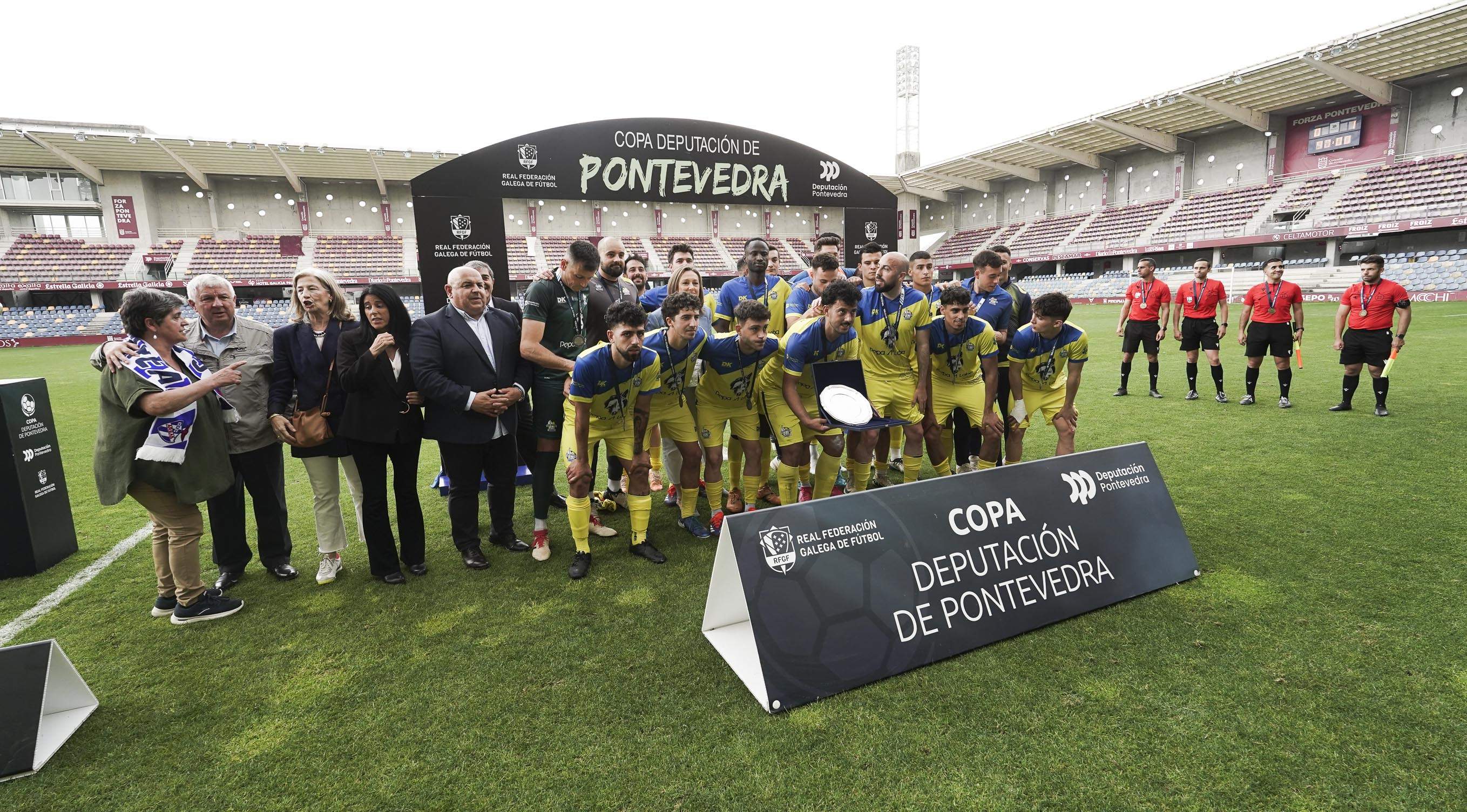 Finais da Copa Deputación de fútbol disputadas en Pasarón