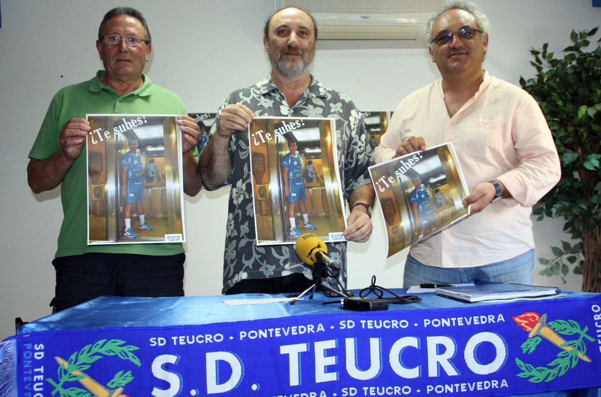 Javier Domínguez, Carlos García-Alén y Óscar Paredes presentan la campaña de socios del Teucro