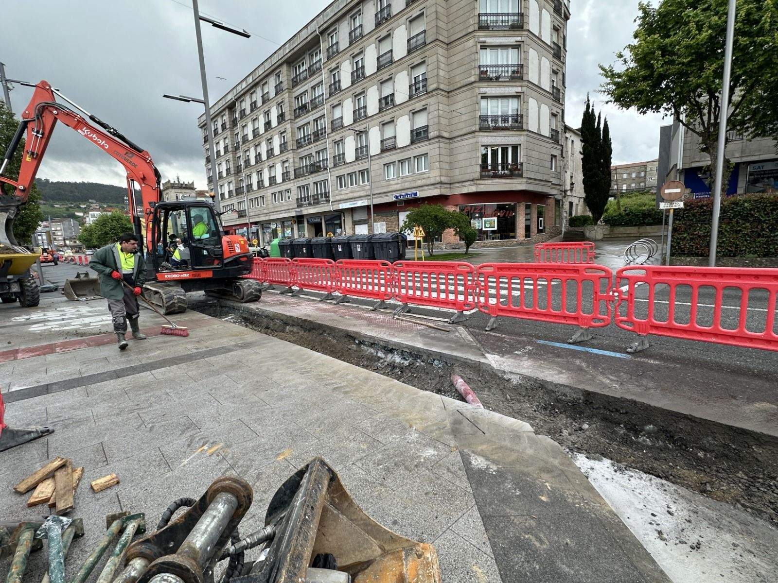 Obras na Avenida de Ourense