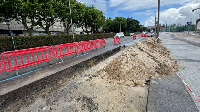 Obras en la Avenida de Ourense