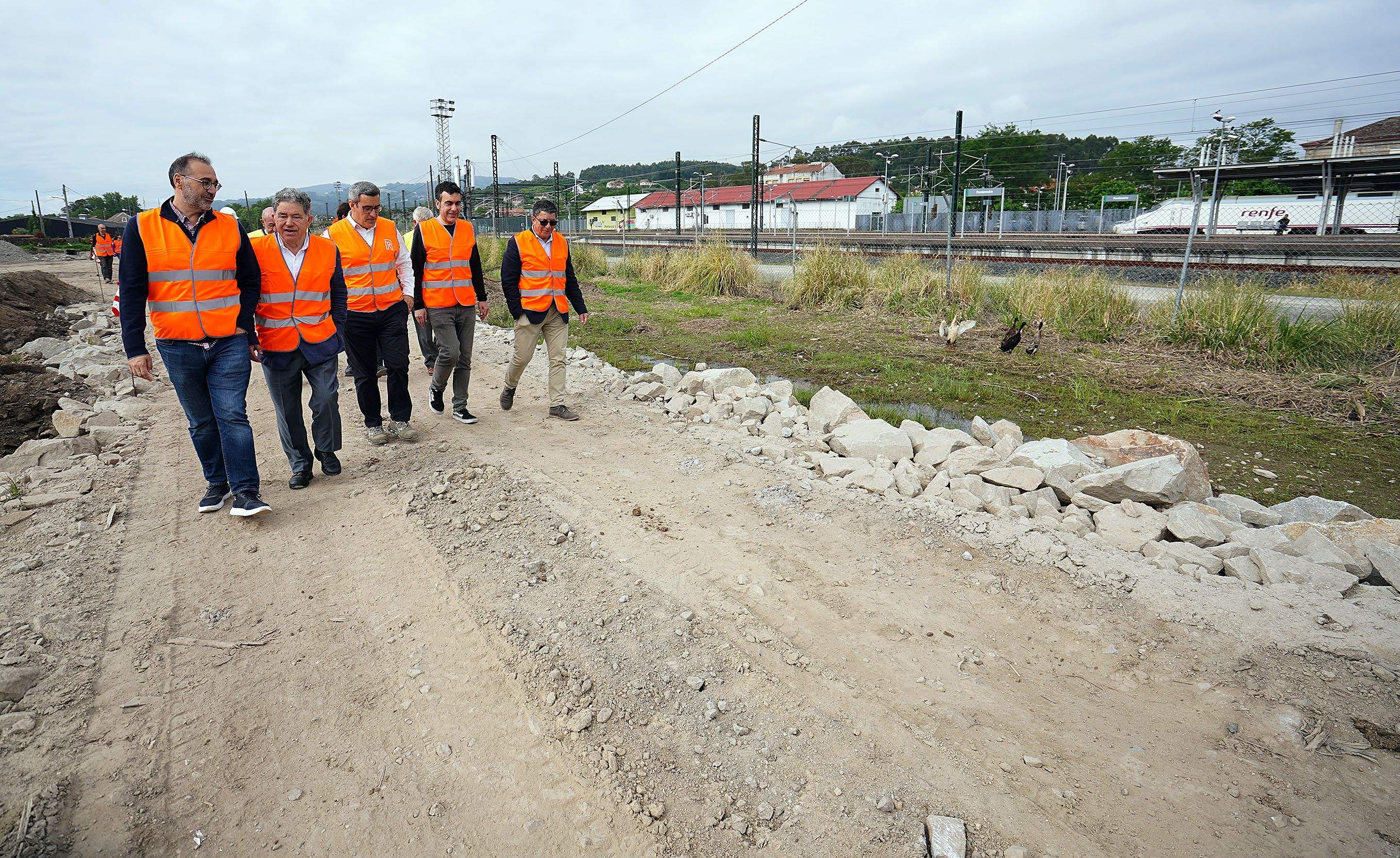 Obras para la creación del Parque da Parda Obras para la creación del Parque da Parda