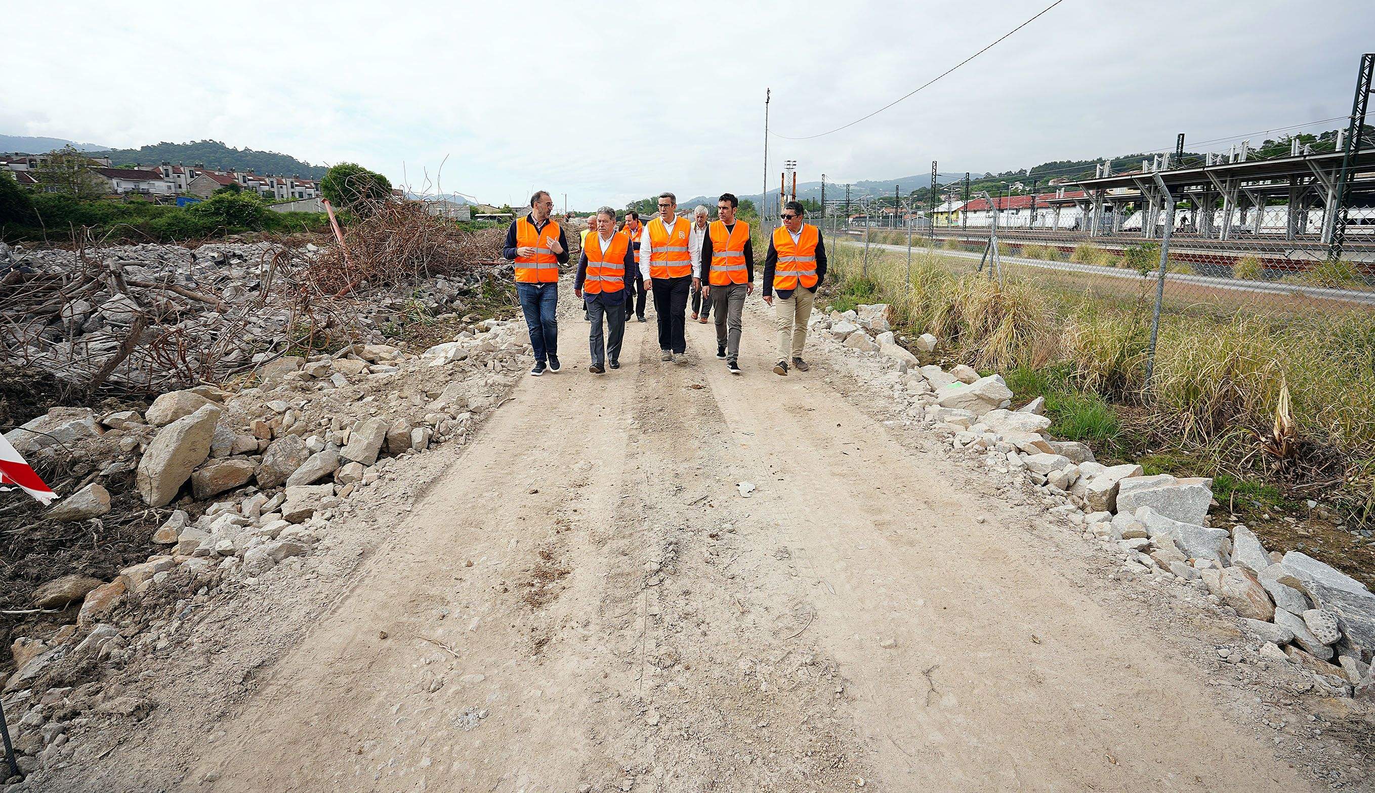 Obras para la creación del Parque da Parda Obras para la creación del Parque da Parda