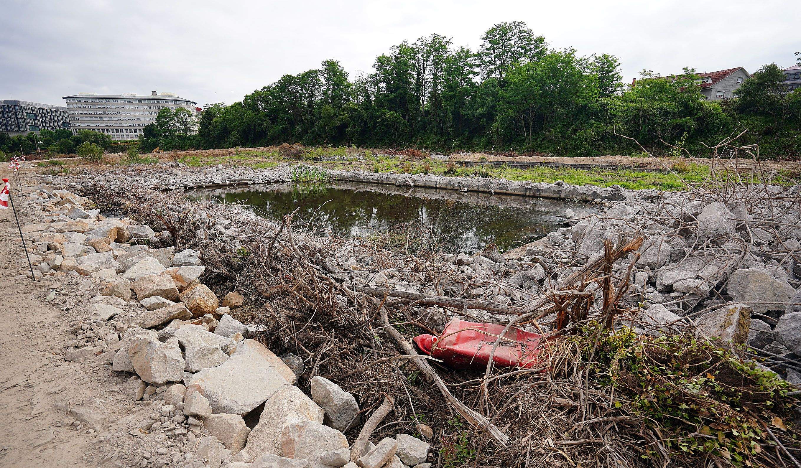 Obras para la creación del Parque da Parda Obras para la creación del Parque da Parda