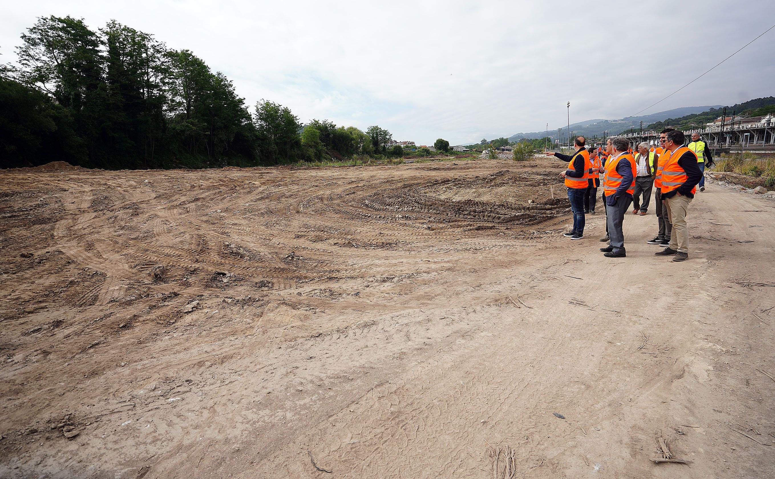 Obras para la creación del Parque da Parda Obras para la creación del Parque da Parda