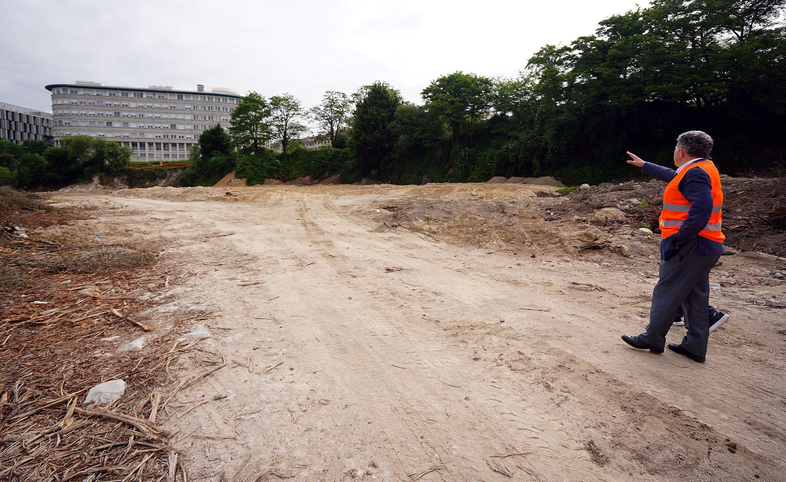 Obras para la creación del Parque da Parda Obras para la creación del Parque da Parda