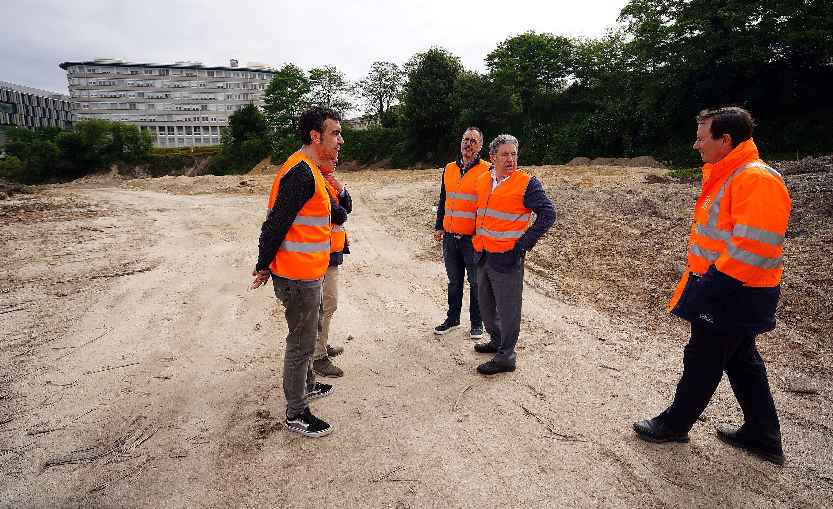 Obras para la creación del Parque da Parda Obras para la creación del Parque da Parda
