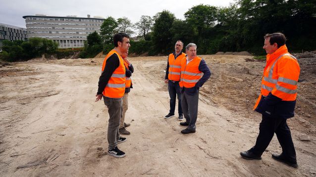 Obras para la creación del Parque da Parda Obras para la creación del Parque da Parda