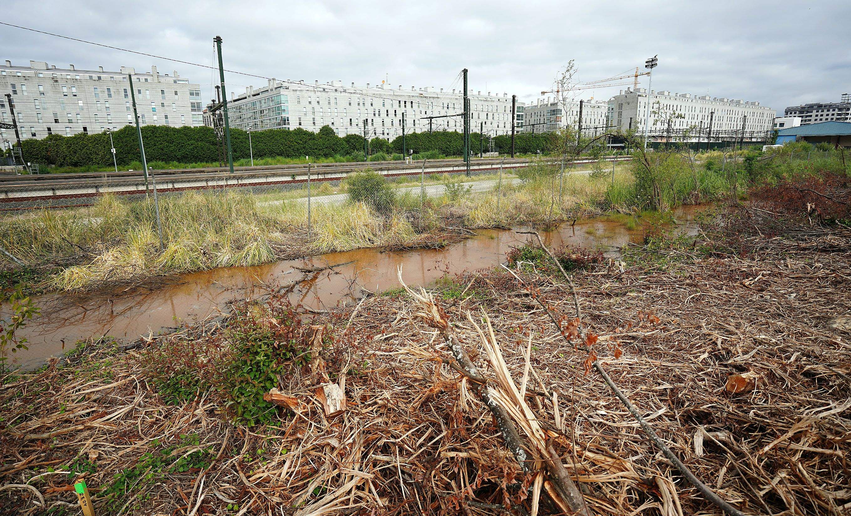 Obras para la creación del Parque da Parda Obras para la creación del Parque da Parda