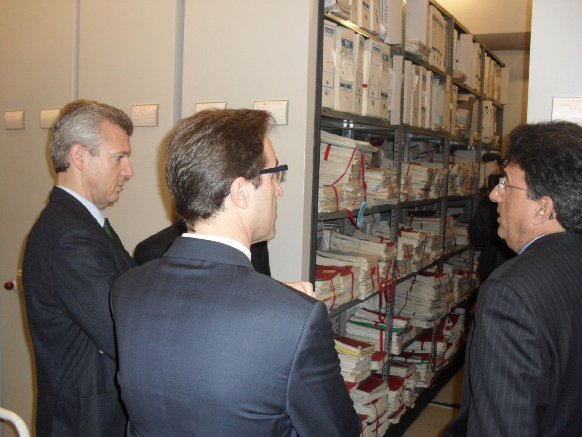 Visita al archivo de la Audiencia provincial