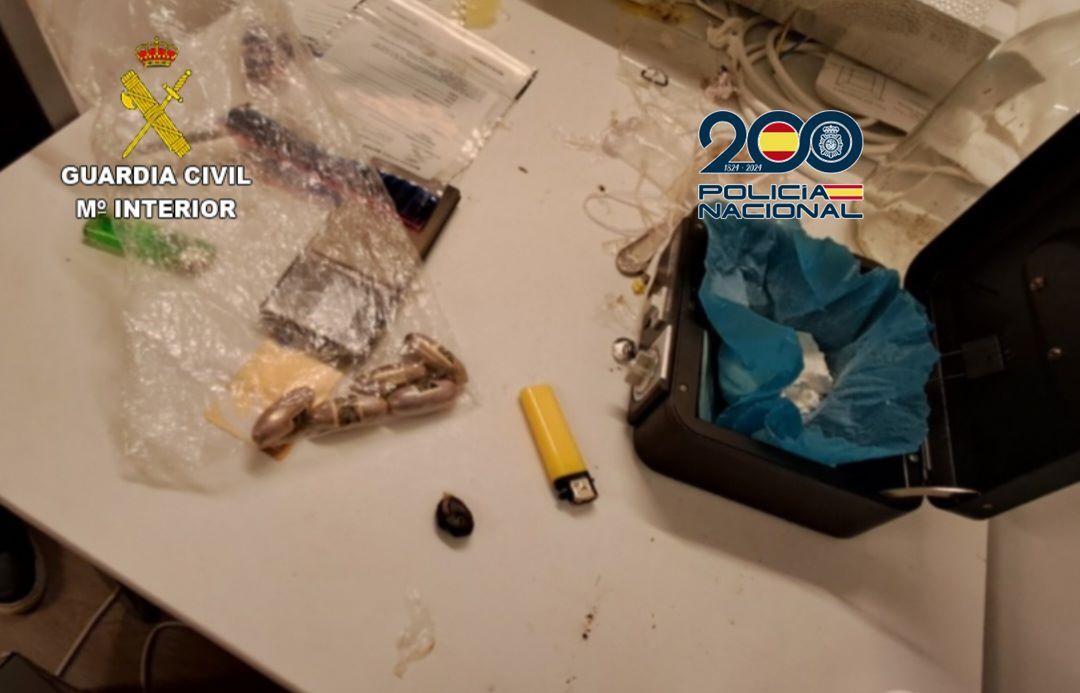 Droga confiscada na Operación Cipro II