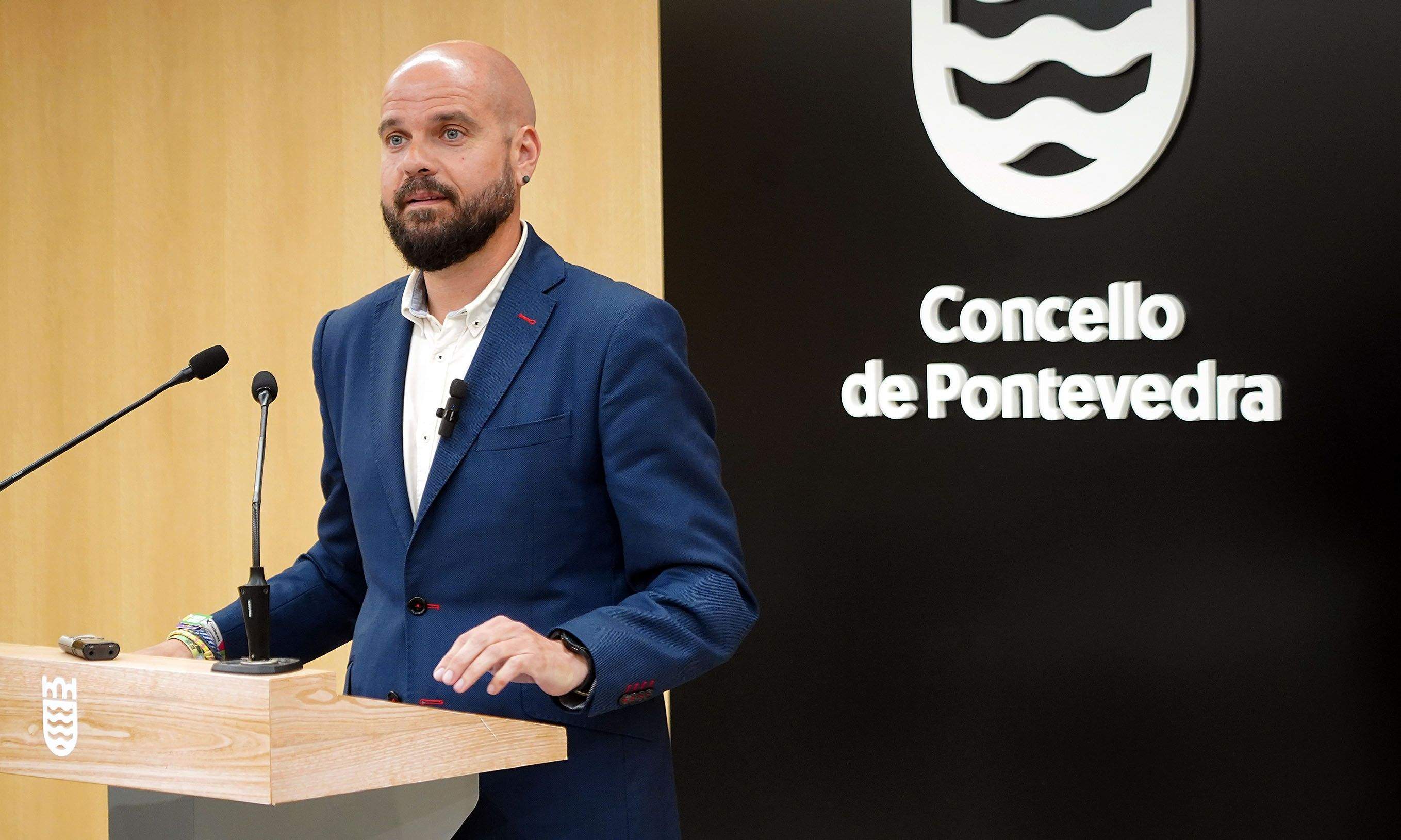 Iván Puentes, portavoz municipal do PSdeG-PSOE en Pontevedra