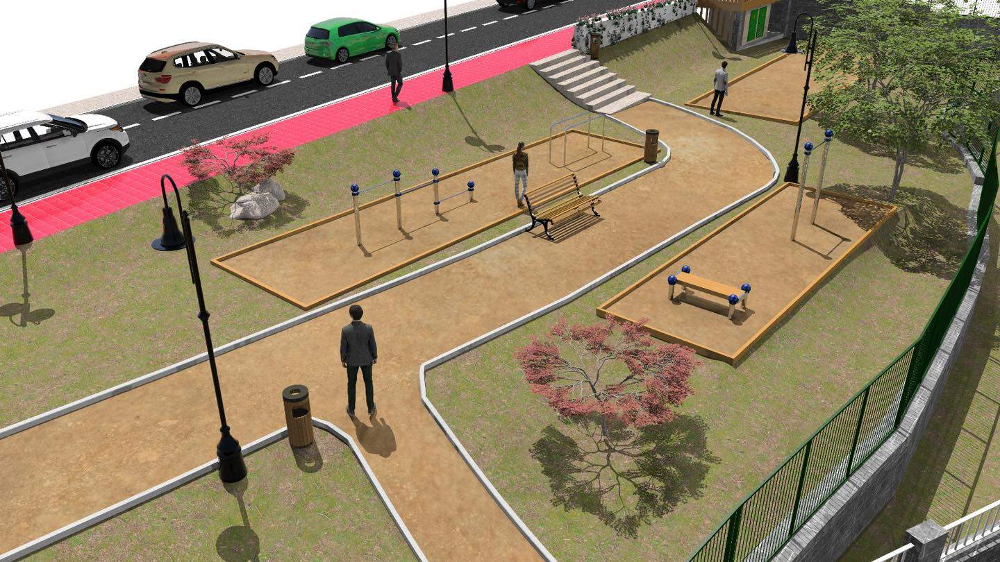 Proyecto del parque de calistenia en Ponte Caldelas