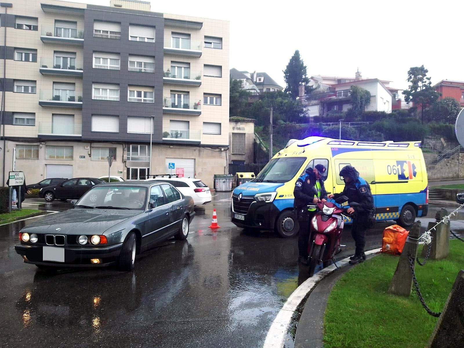 Accidente na PO-308 na contorna da Ponte da Barca
